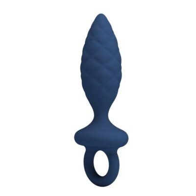 Mr play - plug anal texturizado com anel azul l - image 4