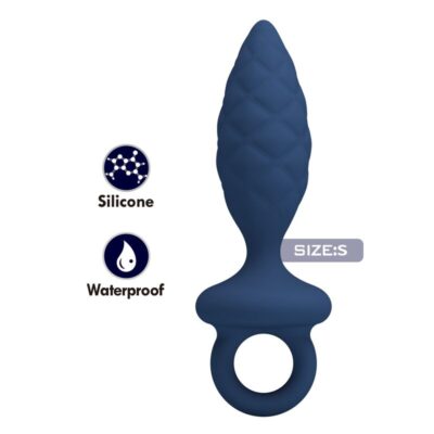 Alternative view of MR PLAY - PLUG ANAL TEXTURIZADO COM ANEL AZUL S