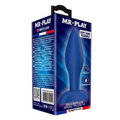 Mr play - plug anal de silicone cônico azul m - image 3