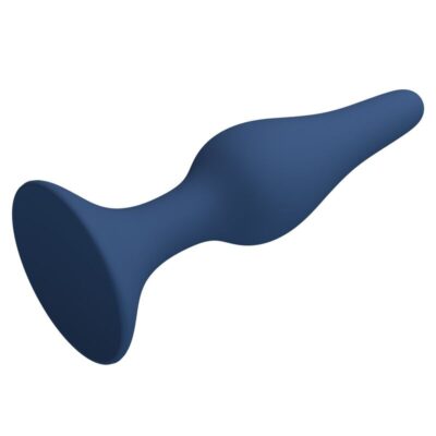 Mr play - plug anal de silicone fino azul l - image 7