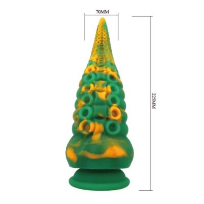 Power monsters - abyssal colossus bicolor fantasy silicone dildo 22,5 cm ø 6 cm power monsters caliente. Pt