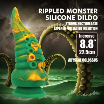 Power monsters - abyssal colossus bicolor fantasy silicone dildo 22,5 cm ø 6 cm power monsters caliente. Pt