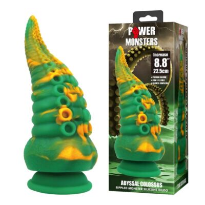Power monsters - abyssal colossus bicolor fantasy silicone dildo 22,5 cm ø 6 cm power monsters caliente. Pt