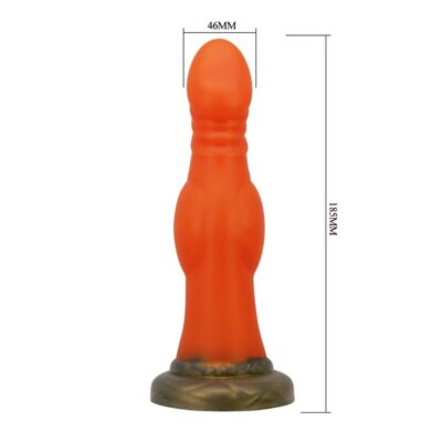 Power monsters - blazeheart charger fantasy dildo de silicone 18,5 cm ø 4,5 cm power monsters caliente. Pt