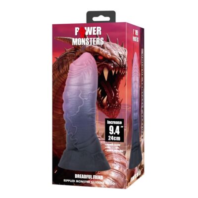 Power monsters - dreadful fiend bicolor fantasy silicone dildo 24 cm ø 6 cm power monsters caliente. Pt