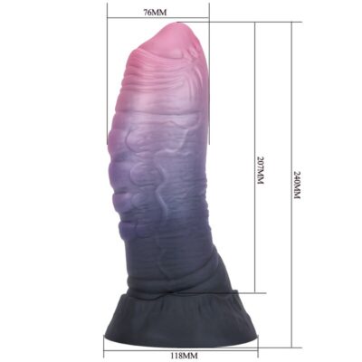 Power monsters - dreadful fiend bicolor fantasy silicone dildo 24 cm ø 6 cm power monsters caliente. Pt
