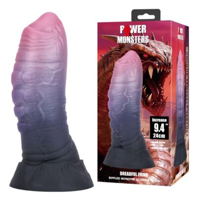 Power monsters - dreadful fiend bicolor fantasy silicone dildo 24 cm ø 6 cm power monsters caliente. Pt