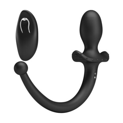 Mr play - vibrador anal e períneo com controle remoto sem fio, preto - image 3