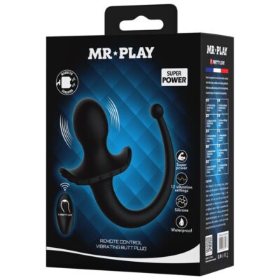 Alternative view of MR PLAY - VIBRADOR ANAL E PERÍNEO COM CONTROLE REMOTO SEM FIO, PRETO