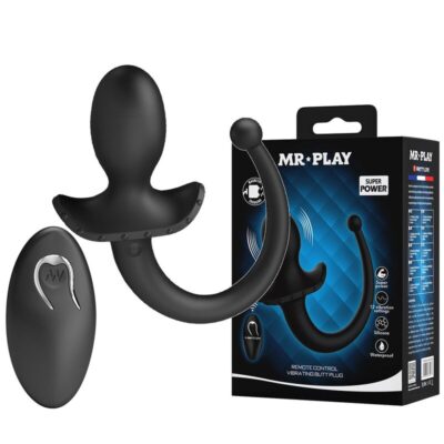 Mr play - vibrador anal e períneo com controle remoto sem fio, preto - image 10