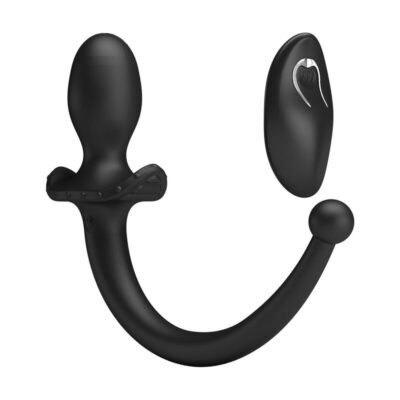 Mr play - vibrador anal e períneo com controle remoto sem fio, preto - image 4