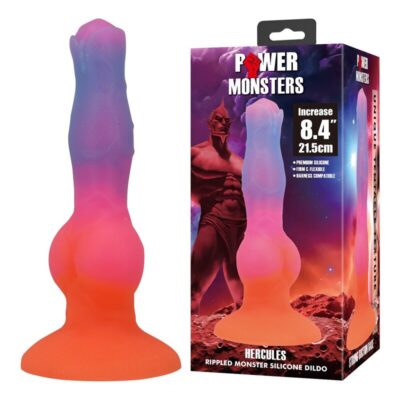 Power monsters - dildo de silicone hercules fantasy 21,5 cm ø 5 cm power monsters caliente. Pt
