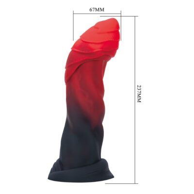 Power monsters - infernal goliath bicolor fantasy silicone dildo 25 cm ø 6 cm power monsters caliente. Pt
