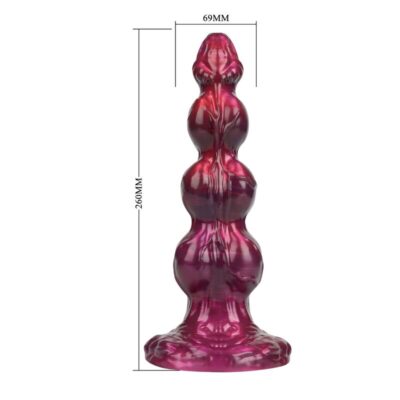 Power monsters - primal beastlord rosa translúcido fantasia dilicone 26 cm ø 5 cm - image 6