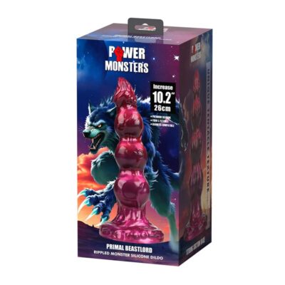 Power monsters - primal beastlord rosa translúcido fantasia dilicone 26 cm ø 5 cm - image 7