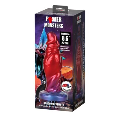 Alternative view of power monsters - shadow behemoth bicolor dildo de silicone fantasia 22 cm ø 5 cm
