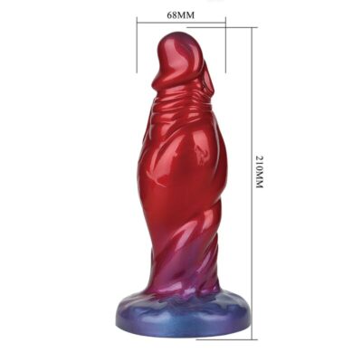 Power monsters - shadow behemoth bicolor dildo de silicone fantasia 22 cm ø 5 cm power monsters caliente. Pt