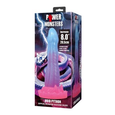 Alternative view of POWER MONSTERS - DILDO FANTASIA VOID PYTHON COM VENTOSA 20,5 CM Ø 5,2 CM AZUL, ROXO E ROSA