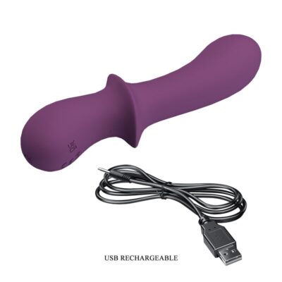 Pretty love - vibrador recarregável abigail com 10 funções - roxo - image 8