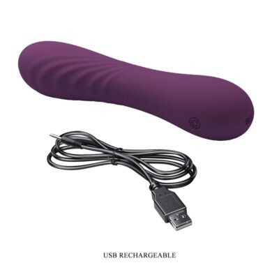 Pretty love - vibrador recarregável alexisrose com 10 funções - roxo - image 8