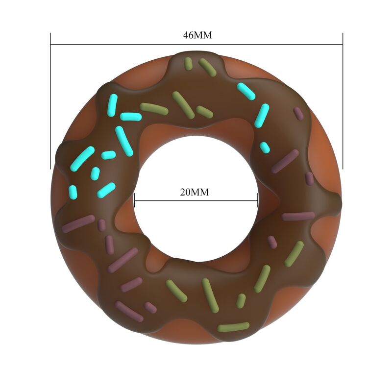 PRETTY LOVE - ANEL DE PÊNIS SUPER DONUT MARROM 6 Pretty love - anel de pênis super donut marrom - image 6