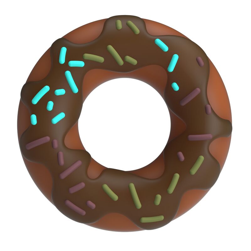 PRETTY LOVE - ANEL DE PÊNIS SUPER DONUT MARROM 1 Pretty love - anel de pênis super donut marrom