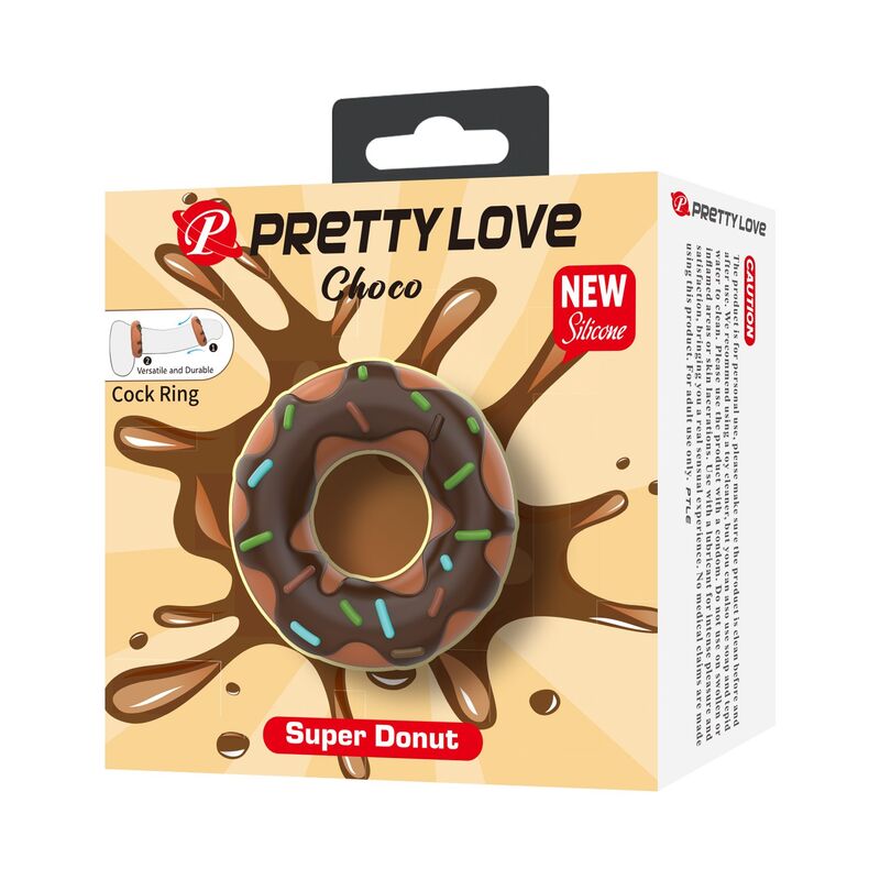 PRETTY LOVE - ANEL DE PÊNIS SUPER DONUT MARROM 7 Pretty love - anel de pênis super donut marrom - image 7