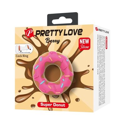 Alternative view of pretty love - anel peniano super donut rosa