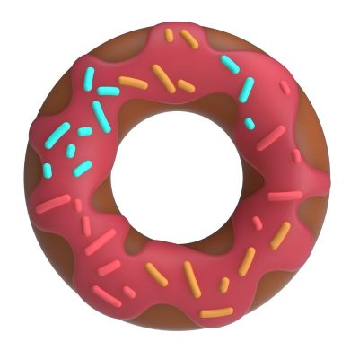 Pretty love - anel peniano super donut rosa