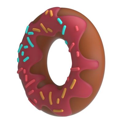 Pretty love - anel peniano super donut rosa - image 3