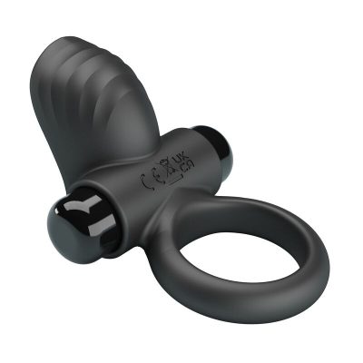 Pretty love - anel vibratório para pênis adrien com 10 funções - preto - image 8