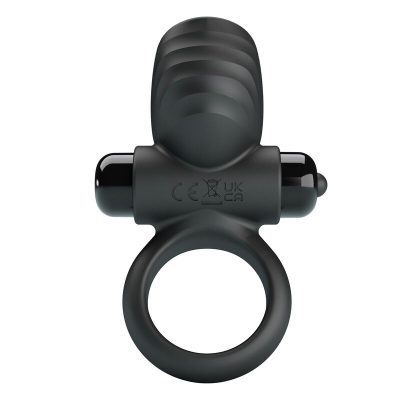 Pretty love - anel vibratório para pênis adrien com 10 funções - preto - image 4