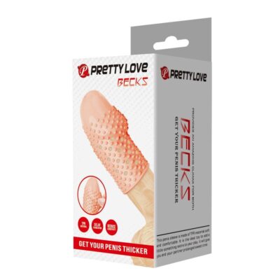 Pretty love - capa peniana para nerd deixe seu pênis mais grosso cor natural - image 3
