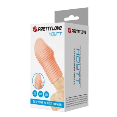 Pretty love - capa para pênis hottt para aumentar o aumento do valor do seu pênis - cor natural - image 3