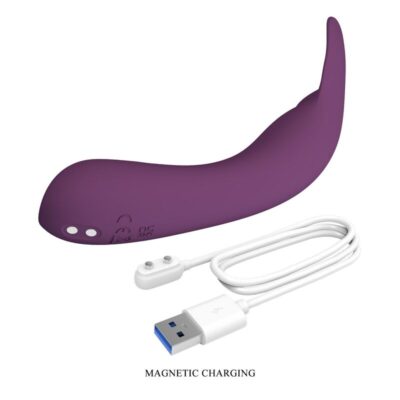 Pretty love - vibrador recarregável kenyell com 10 funções - roxo - image 8