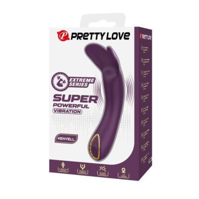 Pretty love - vibrador recarregável kenyell com 10 funções - roxo - image 3