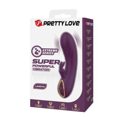 Pretty love - vibrador coelho recarregável landyn com 10 funções - roxo - image 3
