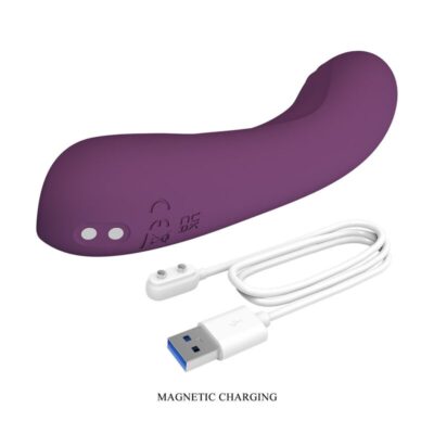 Pretty love - vibrador recarregável lloyde com 10 funções - roxo - image 7