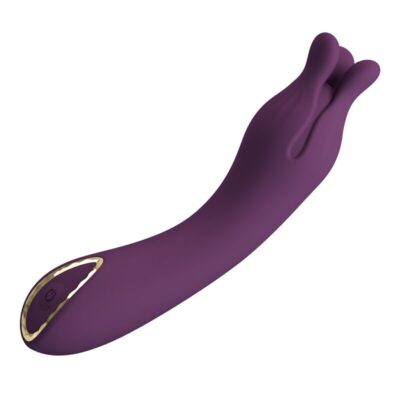 Pretty love - vibrador recarregável lunao com 10 funções roxo - image 6