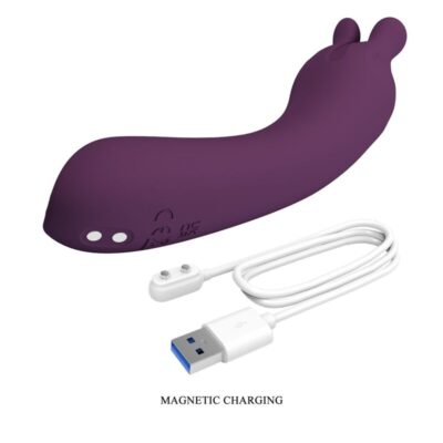 Pretty love - vibrador recarregável lunao com 10 funções roxo - image 10