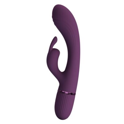 Pretty love - vibrador coelho recarregável rocco com 10 funções - roxo - image 4