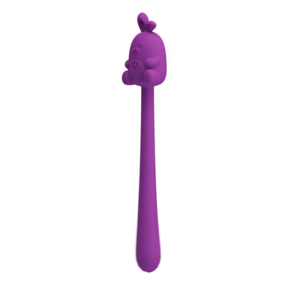 Pretty love - bastão vibrador flexível com coelhinho fofo, recarregável via usb, roxo - image 3