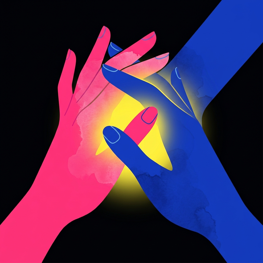 O poder do toque — mãos e carinho