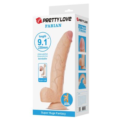 Pretty love - fabian dildo flexível com ventosa em formato de carne - image 7