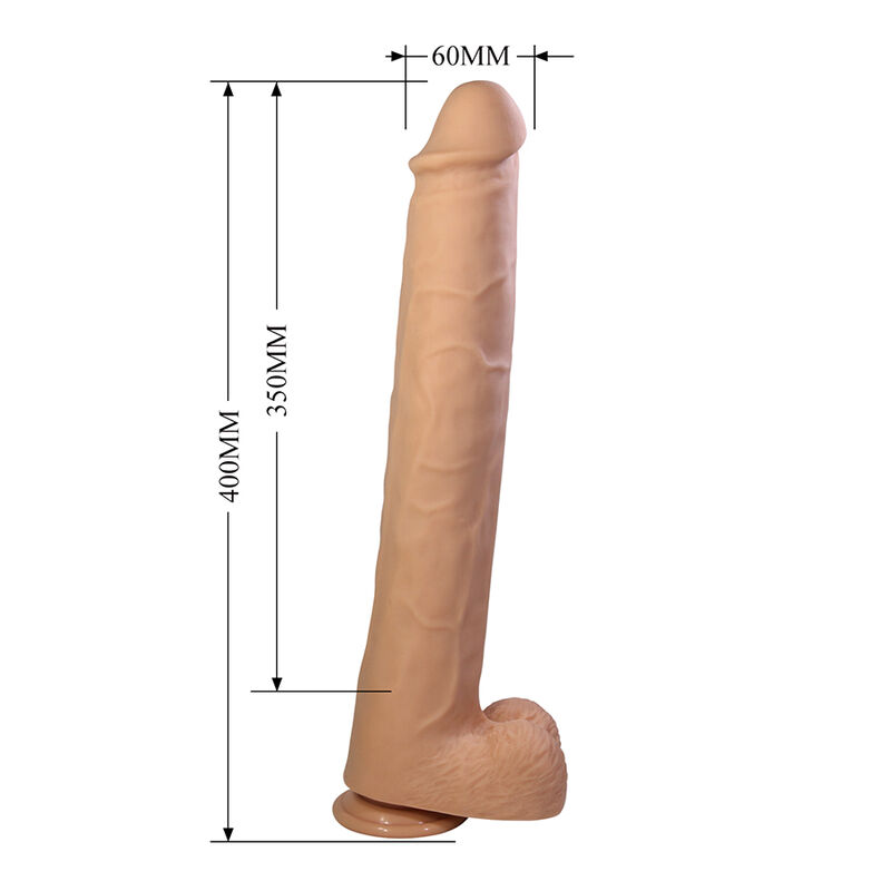 PRETTY LOVE - PAT DILDO FLEXÍVEL REALISTA COM VENTOSA 40 CM -Ø- 6 CM 5 Pretty love - pat dildo flexível realista com ventosa 40 cm -ø- 6 cm - image 5