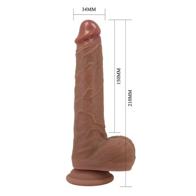 Pretty love - jonathan vibrador realista com controle remoto - marrom - image 8