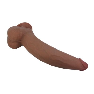 Pretty love - ulric dildo flexível realista 26 cm ø 5,5 cm tpe marrom - image 5