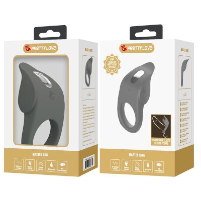Pretty love - anel vibratório de silicone flexível e recarregável - image 10