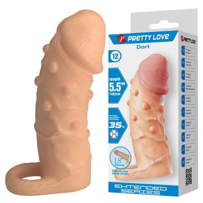 Pretty love - manga extensora de pênis dort 14 cm ø 4 cm natural - image 8