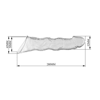 Pretty love - capa extensora de pênis ajustável 28 cm ø 4,5 cm transparente - image 7